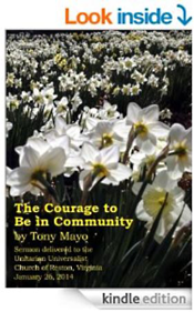 Tony Mayo Courage Sermon front cover
